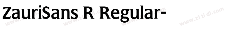 ZauriSans R Regular字体转换